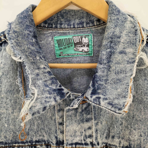 ケミカルウォッシュデニムジャケット メンズ import:M