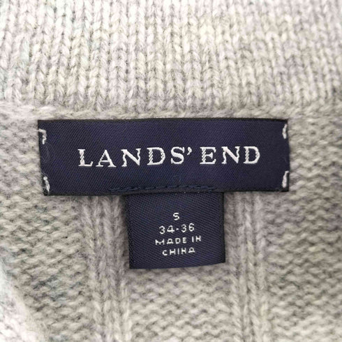 ランズエンド LANDS END カシミヤウール ショールカラーニット メンズ JPN:S
