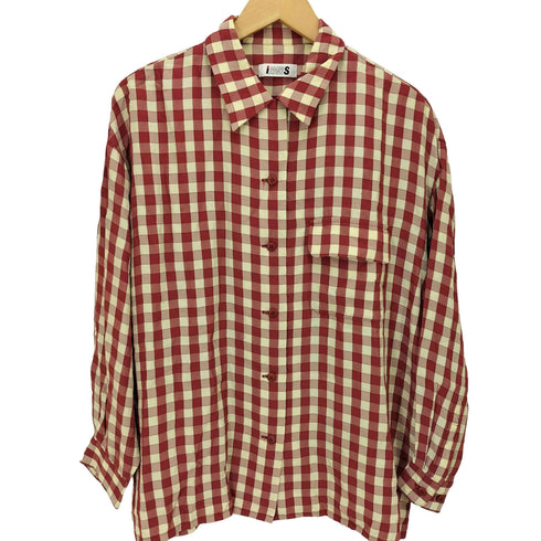 アイエスイッセイミヤケ I.S. ISSEY MIYAKE 80-90s ボックスチェックシャツ レディース M