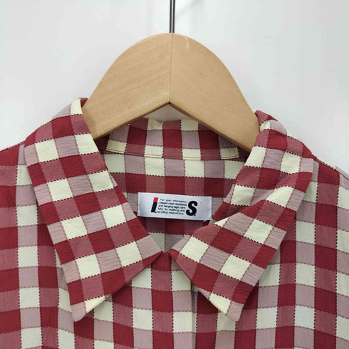 アイエスイッセイミヤケ I.S. ISSEY MIYAKE 80-90s ボックスチェックシャツ レディース M