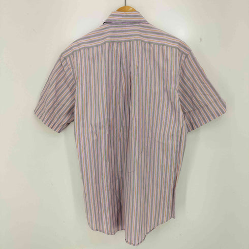 ラルフローレン RALPH LAUREN CLASSIC FIT ポニー刺繍 半袖 ボタンダウン ストライプシャツ メンズ import:L