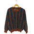 ダックスロンドン DAKS LONDON 総柄 クルーネックニット メンズ M