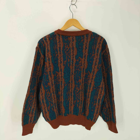 ダックスロンドン DAKS LONDON 総柄 クルーネックニット メンズ M