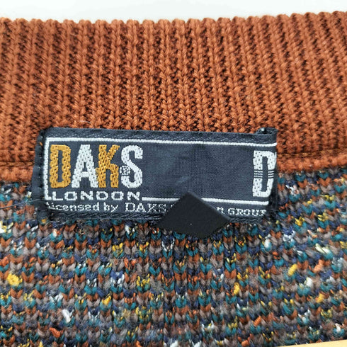 ダックスロンドン DAKS LONDON 総柄 クルーネックニット メンズ M