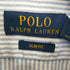 ポロラルフローレン POLO RALPH LAUREN USA製 SLIM FIT 丸襟 裾ポニー ストライプシャツ メンズ 15 1/2 170/92A