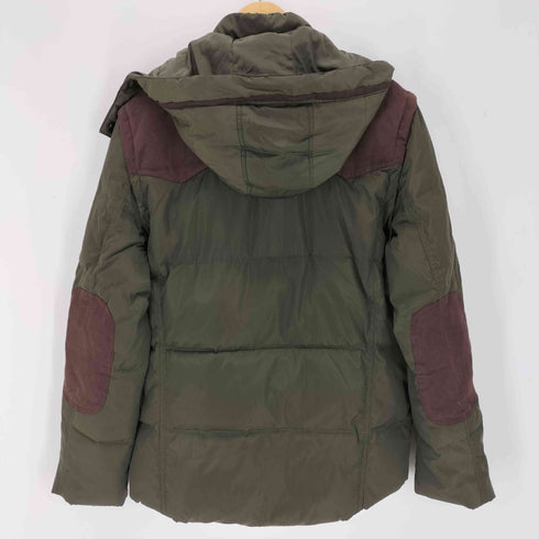 ジープ JEEP chariot 裏地チェック エルボーパッチ ウエスタンヨーク ダウンジャケット フーディ メンズ import:XL