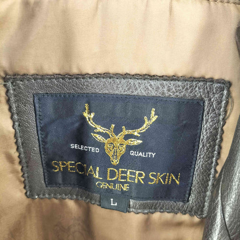 SPECIAL DEER SKN 鹿革 ライダースジャケット メンズ JPN:L