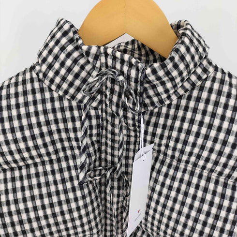 メリージェニー merry jenny 24AW RIBBON PADDED シアサッカー 中綿 ジャケット レディース FREE