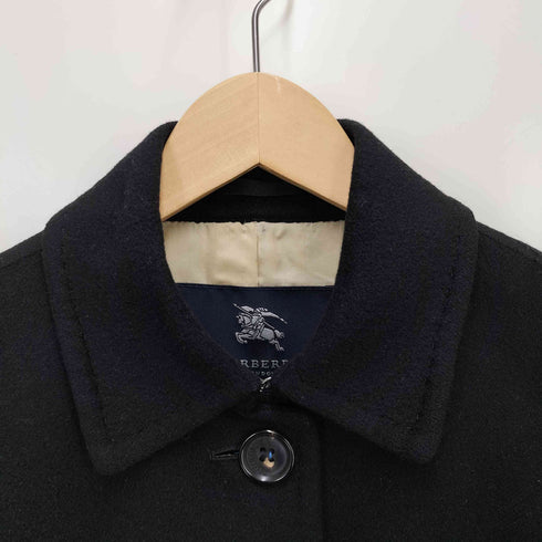 バーバリーロンドン BURBERRY LONDON 裏地ノバチェック カシミヤ混ステンカラーコート レディース 40