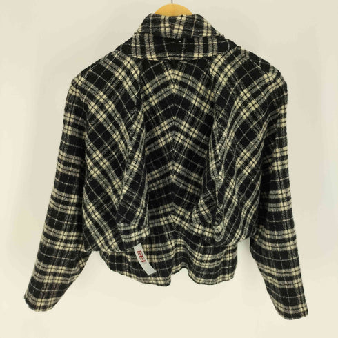 イッセイミヤケ ISSEY MIYAKE 80S 筆タグ タータンチェック ウール 2B テーラードジャケット レディース JPN:M