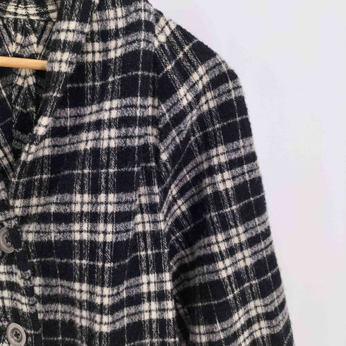 イッセイミヤケ ISSEY MIYAKE 80S 筆タグ タータンチェック ウール 2B テーラードジャケット レディース JPN:M