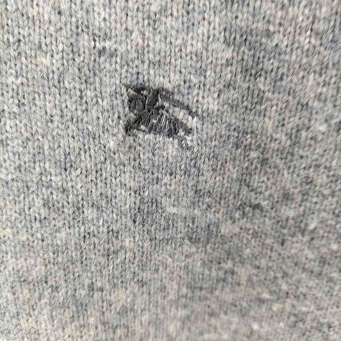 バーバリーブラックレーベル BURBERRY BLACK LABEL 刺繍 裏地ボア 総柄切替 ニットパーカー レディース US:0-2