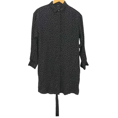 ディーゼル DIESEL シルク100% マッチ棒 L/S ワンピース レディース