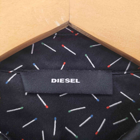 ディーゼル DIESEL シルク100% マッチ棒 L/S ワンピース レディース
