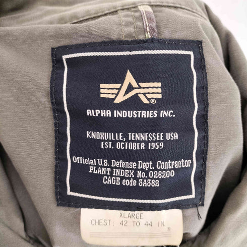 アルファインダストリーズ ALPHA INDUSTRIES フィールドジャケット メンズ import:XL