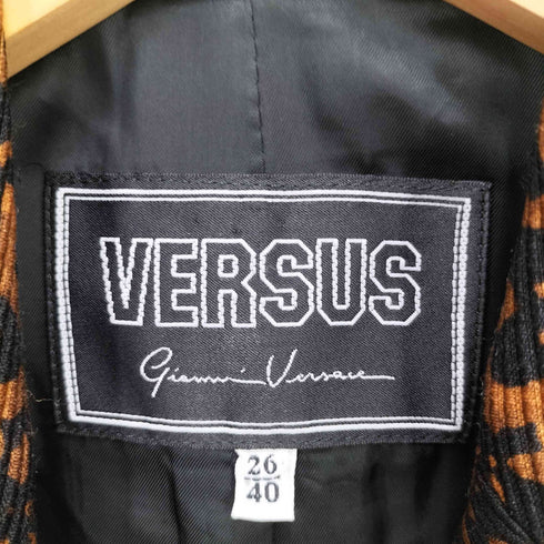 ヴェルサス VERSUS 4B メタルボタンフラワープリントジャケット レディース 26/40