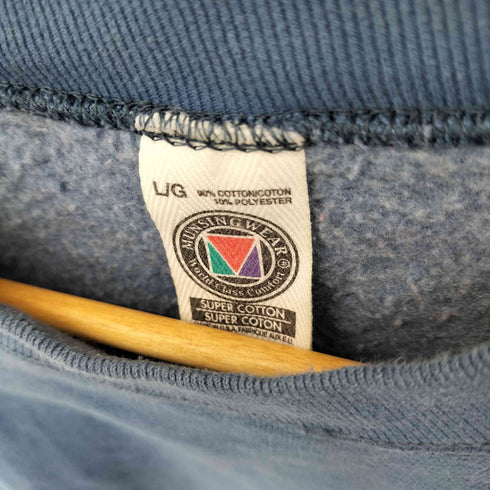 マンシングウェア Munsingwear 90s USA製 SUPER COTTON スーパーコットン スウェットシャツ ブランク メンズ import:L