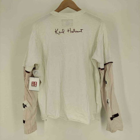 カールヘルム Karl Helmut フェイクレイヤード スリーブ パッチワーク L/S Tシャツ レディース JPN:L
