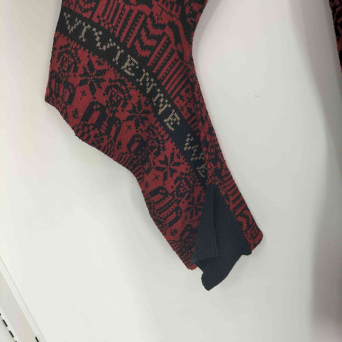 ヴィヴィアンウエストウッドレッドレーベル Vivienne Westwood RED LABEL 切替 ノルディック柄 カーディガン アクリル混 レディース JPN:2