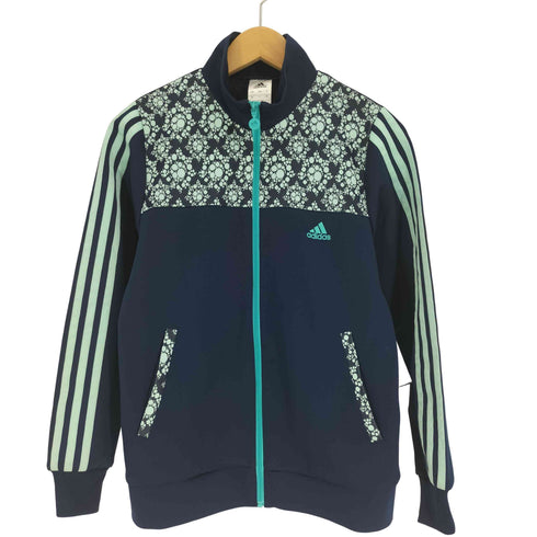 アディダス adidas ロゴ刺繍 ドット 3ライン トラックジャケット ジャージ レディース 160