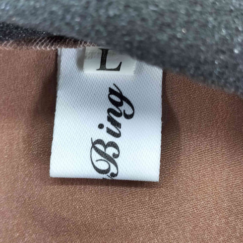 総柄 ロングシアー ノースリーブワンピース レディース FREE