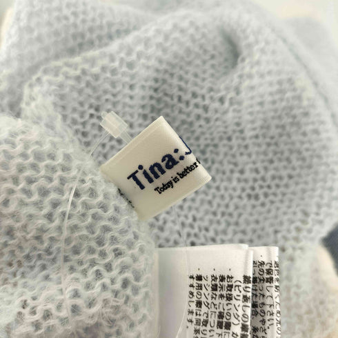 ティーナジョジュン TINA:JOJUN 24AW モヘア混 2WAY フリルリボンベスト レディース JPN:M