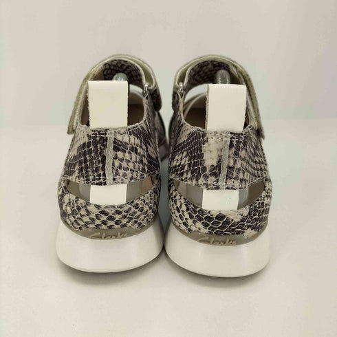 クラークス Clarks パイソン柄 ベルクロ サンダル レディース UK:5