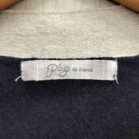 プラージュ PLAGE スーパーファインウールカシミヤVネックカーディガン レディース FREE