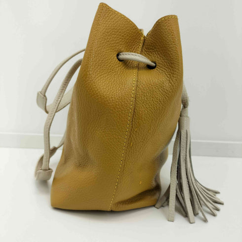 marcco bianchini レザー タッセル ショルダーバッグ レディース