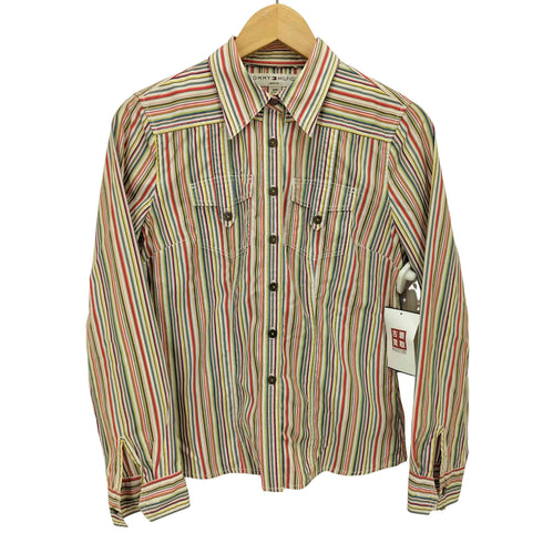 トミーヒルフィガー TOMMY HILFIGER マルチカラーストライプシャツ レディース JPN:S