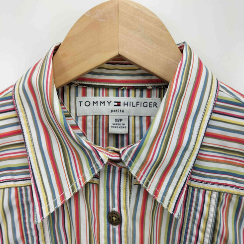 トミーヒルフィガー TOMMY HILFIGER マルチカラーストライプシャツ レディース JPN:S