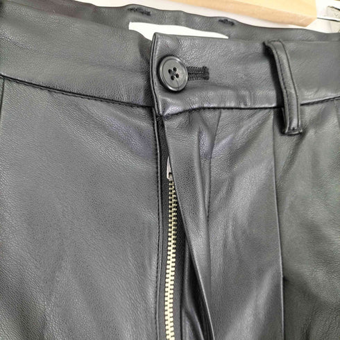 リメール remer loose tuck wide leather PT/ルーズタックワイドレザーパンツ メンズ JPN:S