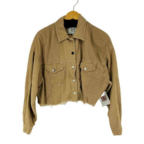 ザラ ZARA コーデュロイカットオフジャケット レディース L