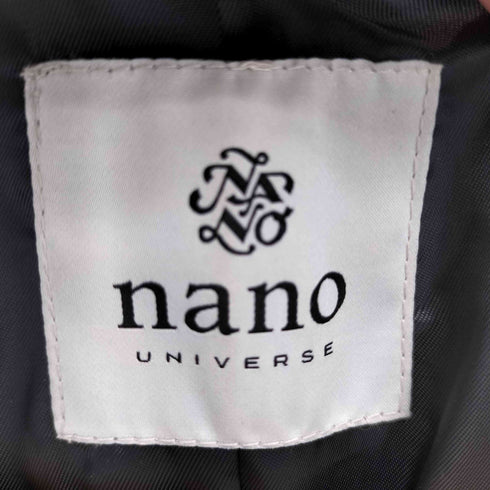 ナノユニバース NANO universe ノーカラーラムレザージャケット レディース JPN:36