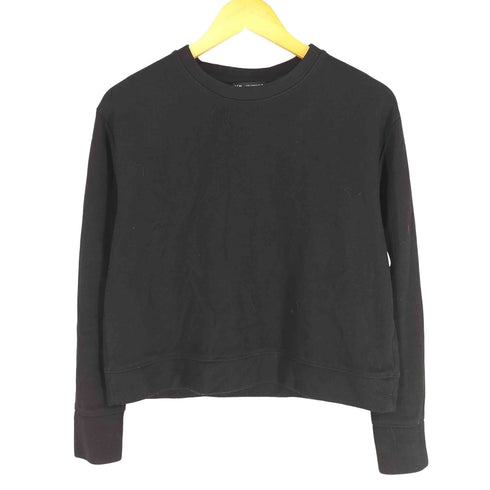 ザラ ZARA クロップクルーネックスウェット レディース import:M