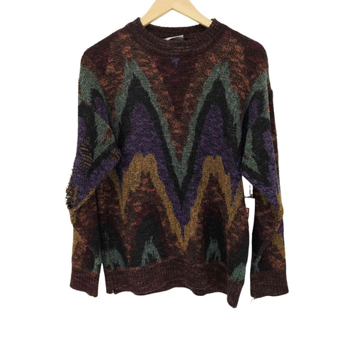 カンビオ CAMBIO ウール混 総柄 L/S ニット メンズ JPN:M