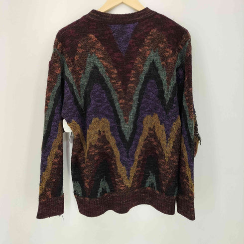 カンビオ CAMBIO ウール混 総柄 L/S ニット メンズ JPN:M