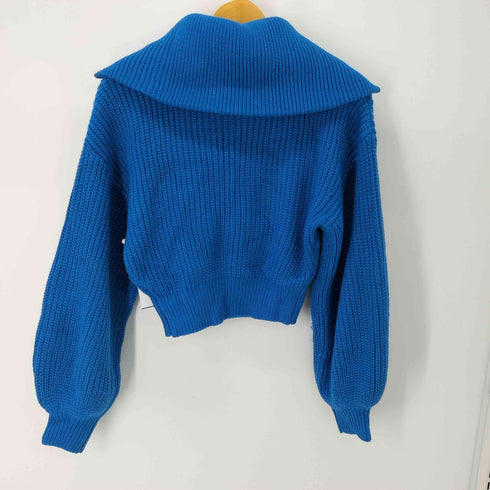 ムルーア MURUA ZIPショートニット クロップド レディース FREE