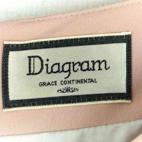ダイアグラムグレースコンチネンタル Diagram GRACE CONTINENTAL Vネックタック花柄ワンピース レディース FREE