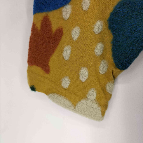 エムアンドキョウコ M.&kyoko beige sweater with large colored flowers レディース FREE