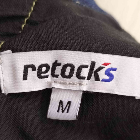 retock's ロゴ刺繍ワイドデニムカーゴパンツ メンズ JPN:M