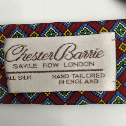 チェスターバリー Chester Barrie 総柄 シルク ネクタイ メンズ