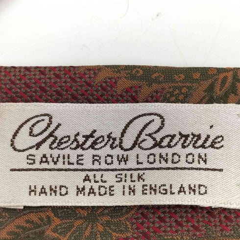 チェスターバリー Chester Barrie 総柄 シルク ネクタイ メンズ