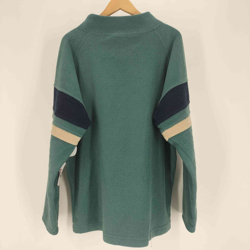 オニール ONEILL 90S オーバル ロゴ刺繍 ボーダーライン モックネック フリース スウェット メンズ import:L
