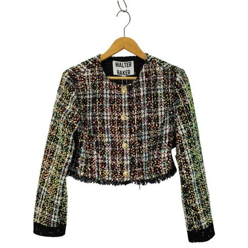 Walter Baker Alessia Jacket Broadway Tweed Black レディース import:M