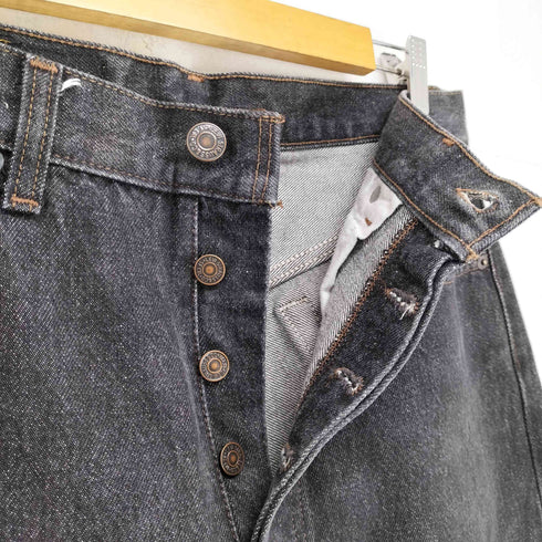 リーバイス Levis 501 MADE IN USA 先染め ブラックデニムパンツ501-0658 メンズ 33×32