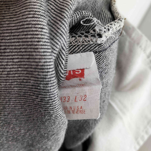 リーバイス Levis 501 MADE IN USA 先染め ブラックデニムパンツ501-0658 メンズ 33×32