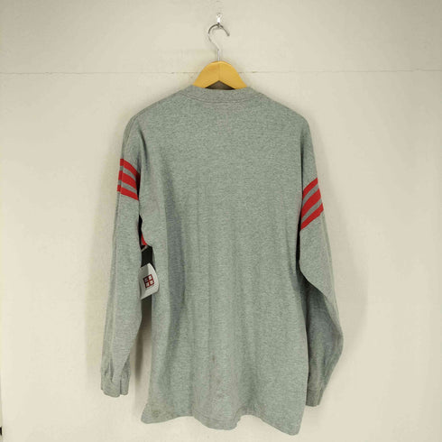 フルーツオブザルーム FRUIT OF THE LOOM 袖3本ライン L/S Vネック シャツ メンズ import:XL