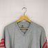 フルーツオブザルーム FRUIT OF THE LOOM 袖3本ライン L/S Vネック シャツ メンズ import:XL