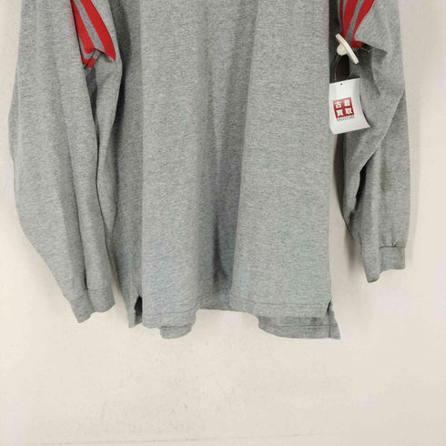 フルーツオブザルーム FRUIT OF THE LOOM 袖3本ライン L/S Vネック シャツ メンズ import:XL